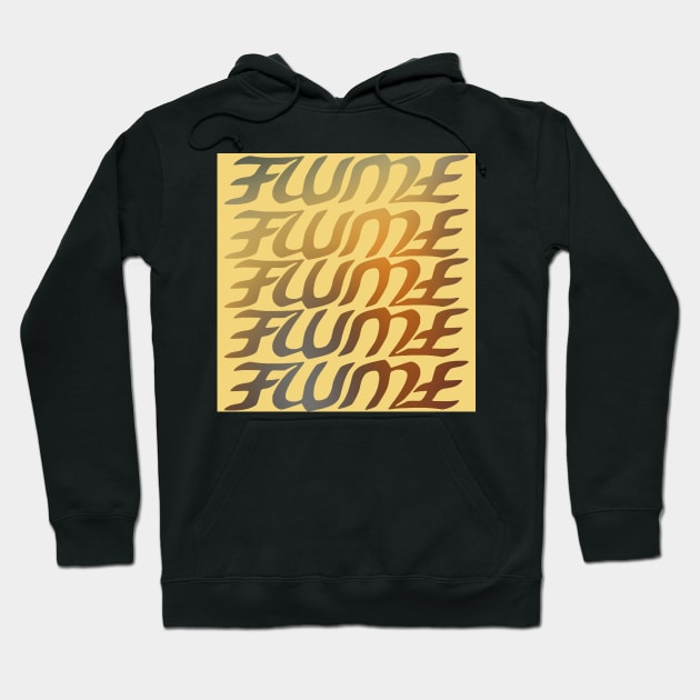 Hi This Is Flume Logo Multi-Coloured 6 Hoodie by fantanamobay@gmail.com